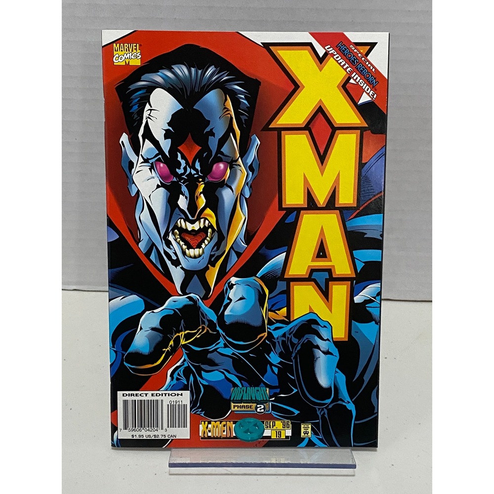 Marvel Comics X-Man Issue 19 Onslaught Phase 2 Mr Sinister Cover 1996 Excellent